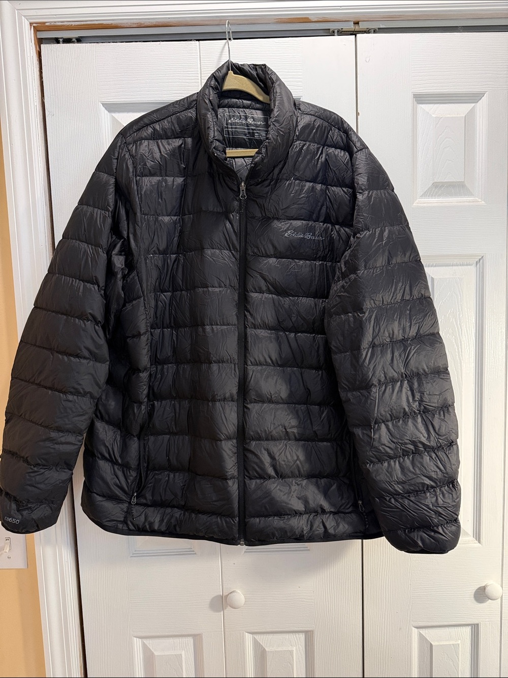 Eddie Bauer Black Quilted Packable Jacket